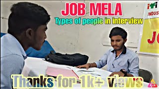 Job mela ||Types of people in interview||pyramid networks short films||hindupur shortfilms telugu