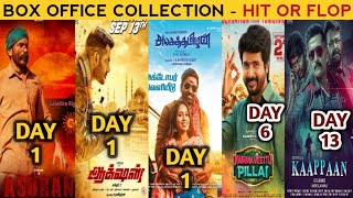 Box Office Collection Of Asuran,Action,Sanga Tamizhan,Kaappaan & NVP | Asuran Box Office Collection