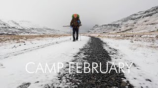 Solo camping in a rain storm - Bushcraft survival in Iceland