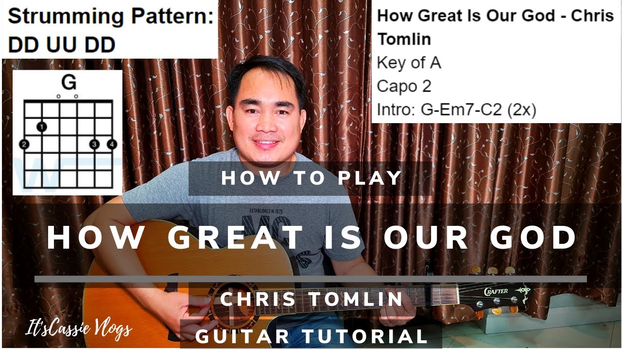 HOW TO PLAY HOW GREAT IS OUR GOD ON GUITAR | CHRIS TOMLIN | GUITAR ...