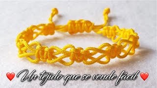 ESTA PULSERA ES MUY FACIL DE HACER Y DE VENDER / TUTORIAL EN MACRAME / DIY FRIENDSHIP