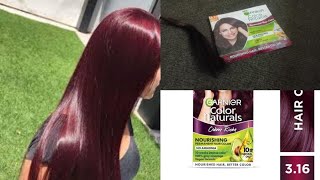 garnier burgundy hair color