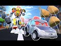 Aufgepasst! Das ROBOTER-POLIZEI-AUTO dreht durch! Rette sie, SUPER ROBOT! | Roboter & Polizeiauto