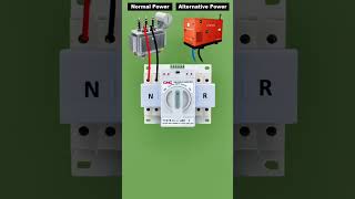 Single Phase Auto Changeover Switch Connection