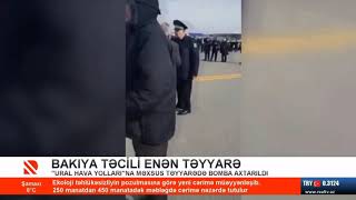 Bakıya təcili enən təyyarə