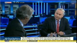 Stephen Dorrell speaks to Sky News about the impact of Brexit on the NHS