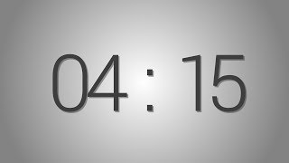 4 Minutes 15 seconds countdown Timer - Beep at the end | Simple Timer (four min fifteen sec)