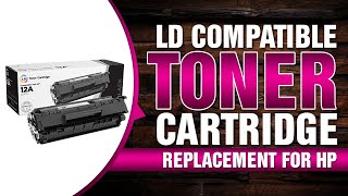 LD Compatible Toner Cartridge Replacement for HP 12A Q2612A (Black)