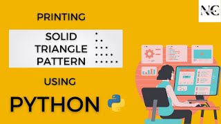 Write a program to print a Solid Right Angled Triangle Pattern in Python || Visual Studio Code ||