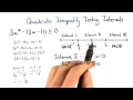 Quadratic Inequality Testing Intervals - Visualizing Algebra