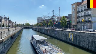 🇧🇪Brussels Summer Walk - Dansaert Street -【4K 60fps】