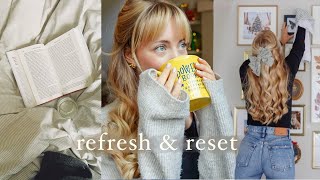 Reset \u0026 refresh with me to feel better ☁️🧺🫧 January reads, comfort soup \u0026 self-care Sunday (cozy)