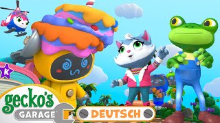 Geckos Himmel Geburtstagsparty | 60-minütige Zusammenstellung｜Geckos Garage Deutsch｜LKW für Kinder🛠️