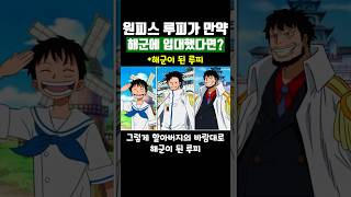 원피스 만약에 루피가 해군에 입대했다면?