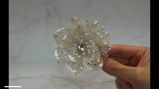 [ DUET HANDMADE ] French Beaded Flower Hair Comb