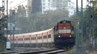 12157 Hutatma Express with WDG-3A speeding through Hadapsar