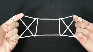 How to make open the gate with rope or string figure step by step easy and simple tutorial