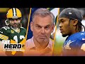 Kyler Murray doesn't have much leverage over Cardinals, talks Aaron Rodgers — Colin | NFL | THE HERD