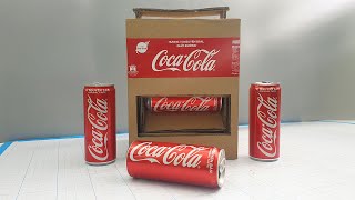 DIY Coca Cola Vending Machine by Cardboard at Home