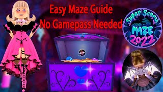 EASY MAZE Guide How To Complete Blackwood Caverns No Gamepass Needed Royale Halloween Update