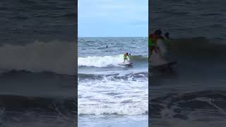 Finless backside wave … Spinner to Reverse Bigspin bomb フィンレスサーフィン スキムボード #skim #surf #今日の波