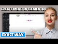 How to create menu in elementor (2026)