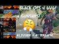 Best Pusher And Best Streaker Team Up In 6v6! 😂 4 Gunships | COD BO4