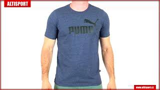 Pánské triko PUMA ESS HEATHER TEE 586736 06 BLUE