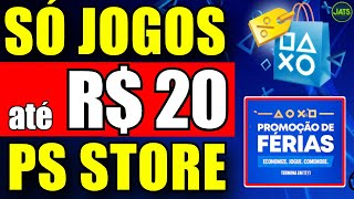 PROMOÇÃO NO PS4 E PS5 !! JOGOS BARATOS ATÉ 20 REAIS NA PROMOÇÃO DE FÉRIAS PLAYSTATION