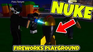 SECRET Nuke in Fireworks Playground!🤫#shorts