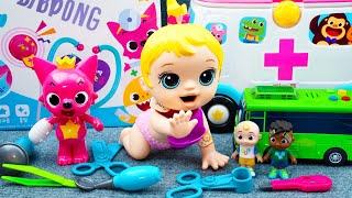 122 Minutes Satisfying with Unboxing Pinkfong Ambulance Playset, Doctor Toys ASMR | Review Toys