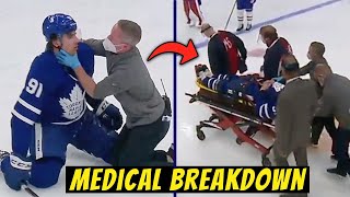 John Tavares Stretchered off After SCARY COLLISION in NHL Playoffs - Doctor Explains