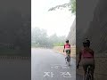 결국..안개 속 라이딩 자전거 riding bike