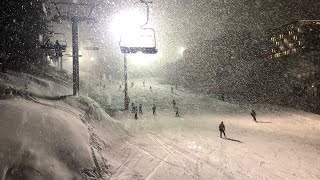 Blizzard Night Skiing at Niseko - Family (Easy) area