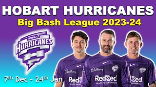 Hobart Hurricanes squad for BBL 2023-24 | big bash league 2023 all team squad