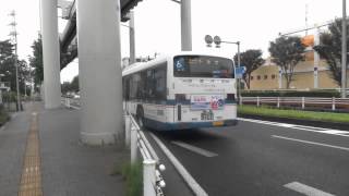 【HD】京成バス・5239 千02(ISUZU ERGA) 千城台駅を発車(小雨)