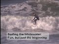 surfing the whitewater waves