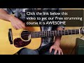 super cool strumming pattern for acoustic guitar