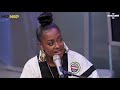 roxanne shante surprises rapsody during her interview at siriusxm studios