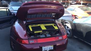 Crashed RUF Porsche 993 Turbo R Aftermath at LA Dismantler