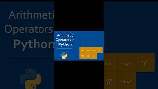 Basic Arithmetic Operators in Python #pythonprogramming #pythontutorial #coding #shorts