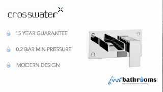 Crosswater Water Square Basin 2 Hole Set WS121WNC