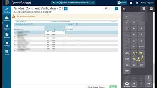 Finalizing Grades in Power School Pro