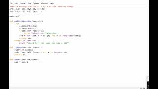 matrix multiplication without numpy