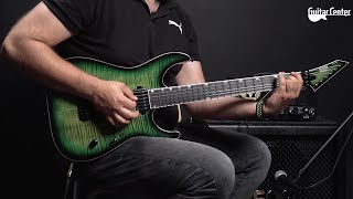 ESP USA M-II NTB FR FM EMG Dark Lime Sunburst | TV Guitar Center