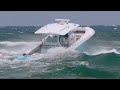 THE WORST BOAT FAILS EVER FILMED AT HAULOVER INLET!! BOAT SINKING!  WAVY BOATS