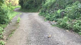 熱海市伊豆下多賀　中野梶川公園　盛り土公園の上は廃棄物　①