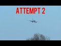 aircraft battle and go around in storm eowyn 💨 leeds bradford airport