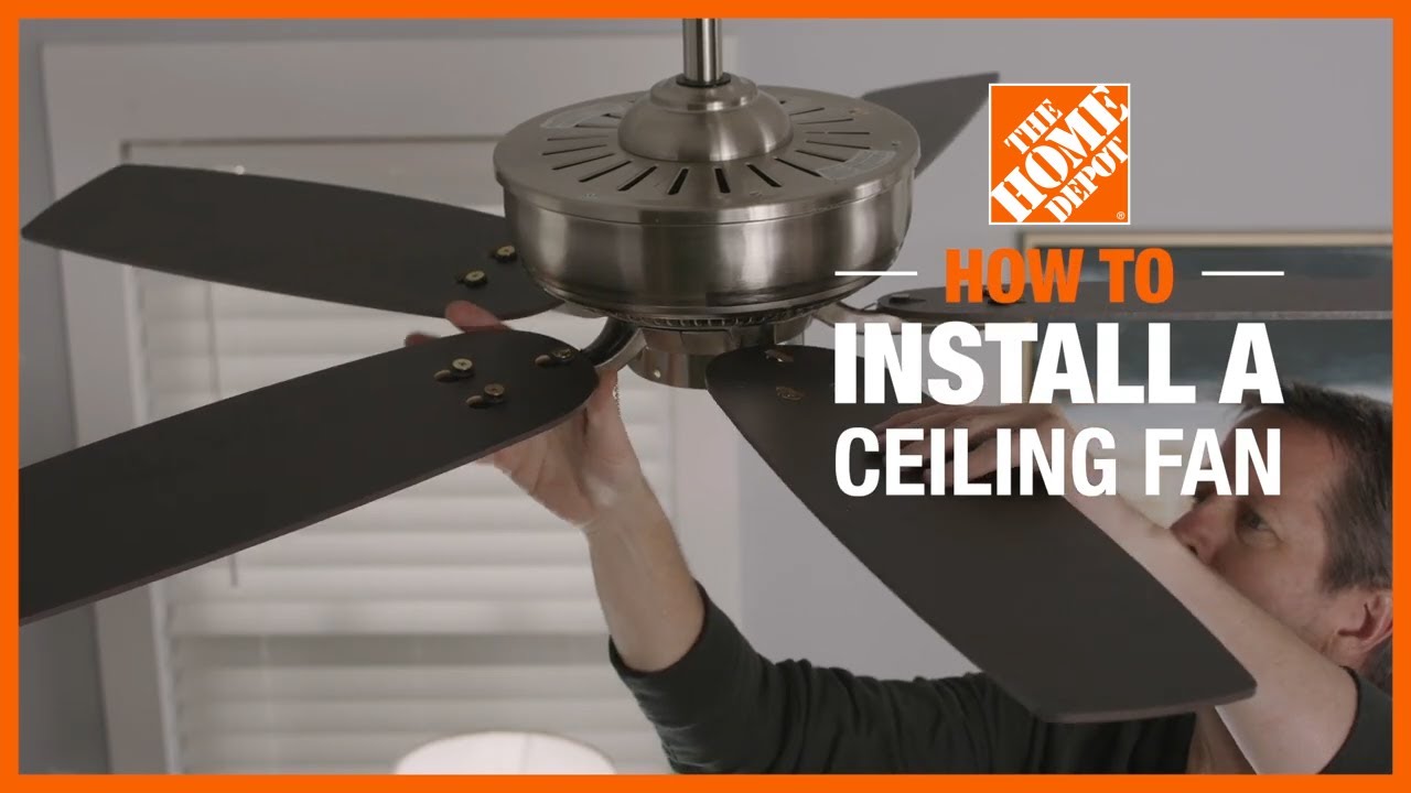 How To Install A Ceiling Fan | Lighting And Ceiling Fans | The Home ...