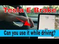 Hitting the E-Brake while driving! - Tesla Model 3 Emergency Brake location